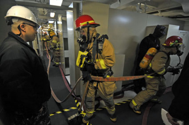 Unity firefighting drill